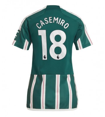 Manchester United Casemiro #18 Bortatröja Kvinnor 2023-24 Kortärmad